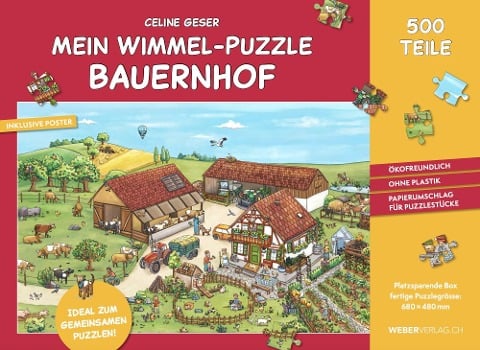 Mein Wimmel-Puzzle Bauernhof - Celine Geser