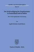 Cover-Bild zum Titel 'Die Strafverfolgung des Negationismus in Deutschland und in Italien' von 'Angelo Salvatore Scotto Rosato'
