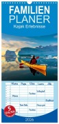 Familienplaner 2026 - Kajak Erlebnisse mit 5 Spalten (Wandkalender, 21 x 45 cm) CALVENDO - Peter Roder