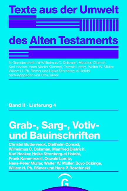 Grab-, Sarg-, Votiv- und Bauinschriften - Christel Butterweck, Boyo Ockinga, Willem H. Ph. Römer, Hans P. Roschinski, Heike Sternberg-El Hotabi