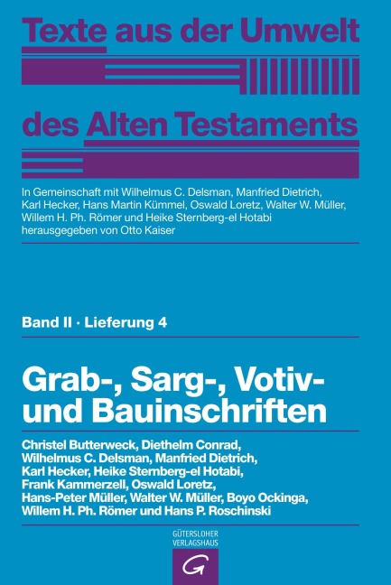 Grab-,  Sarg-, Votiv- und Bauinschriften - Christel Butterweck, Karl Hecker, Hans P. Roschinski, Frank Kammerzell, Heike Sternberg-El Hotabi