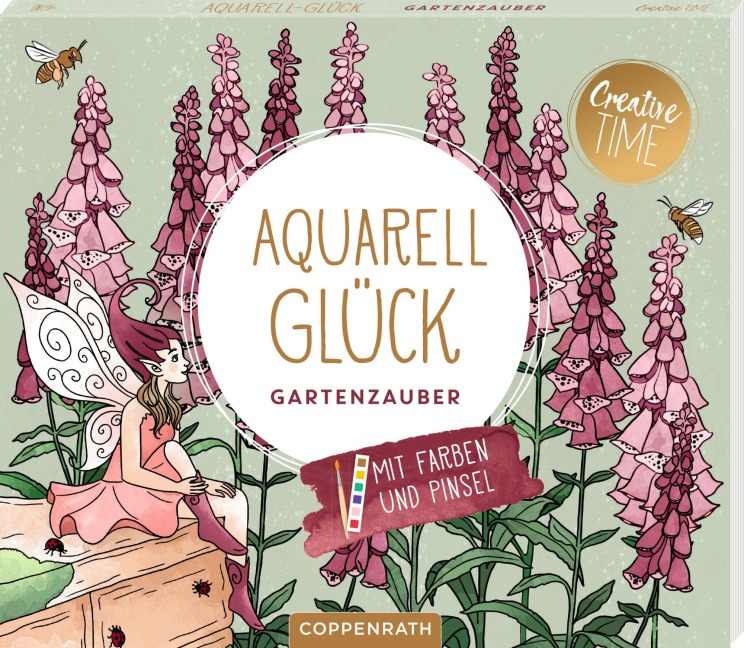 Aquarell-Glück Gartenzauber - 