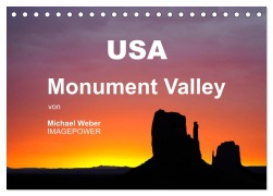 Cover-Bild zum Titel 'USA - Monument Valley (Tischkalender 2026 DIN A5 quer), CALVENDO Monatskalender' von 'Michael Weber'