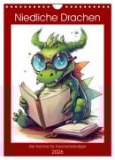 Cover-Bild zum Titel 'Niedliche Drachen (Wandkalender 2026 DIN A4 hoch), CALVENDO Monatskalender' von 'Kerstin Waurick'
