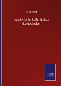 Cover-Bild zum Titel 'Aeschylus in italienischen Handschriften' von 'R. Merkel'
