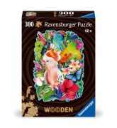 Cover-Bild zum Titel 'Wooden Puzzle 300 Teile - Exotische Vögel' von ''