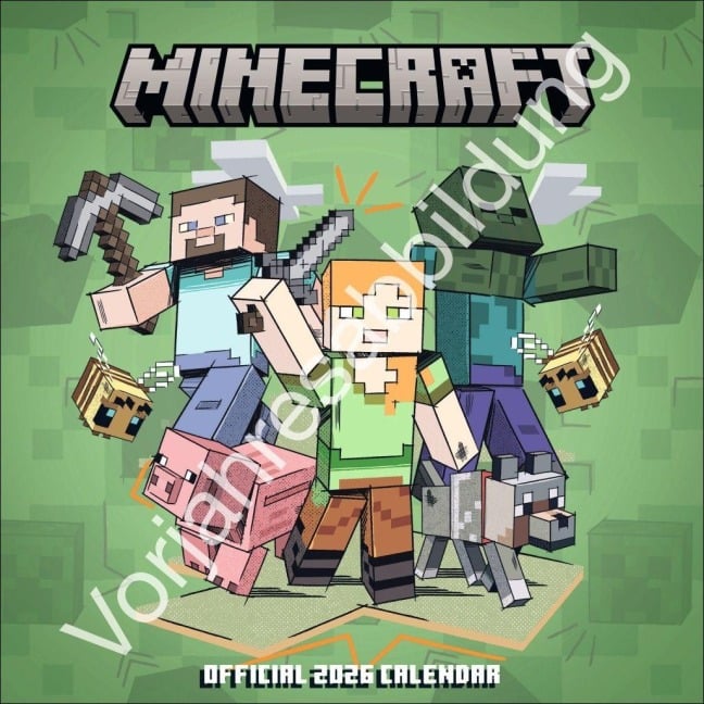 Minecraft Broschurkalender 2027 - 
