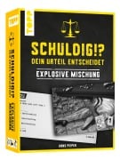 Cover-Bild zum Titel 'Schuldig?! Dein Urteil entscheidet - Explosive Mischung. Krimispiel in 50 Karten' von 'Hans Pieper'