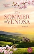Cover-Bild zum Titel 'Ein Sommer in Venosa | Ein geheimnisvoller Liebesroman im Süden Italiens' von 'Anett Diell'