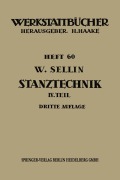 Cover-Bild zum Titel 'Stanztechnik' von 'Walter Sellin'