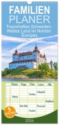 Familienplaner 2026 - Traumhaftes Schweden: Weites Land im Norden Europas mit 5 Spalten (Wandkalender, 21 x 45 cm) CALVENDO - Calvendo Calvendo