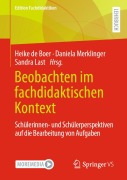 Cover-Bild zum Titel 'Beobachten im fachdidaktischen Kontext' von ''