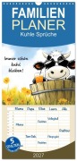 Cover-Bild zum Titel 'Familienplaner 2027 - Kuhle Sprüche mit 5 Spalten (Wandkalender, 21 x 45 cm) CALVENDO' von 'Sabine Löwer'