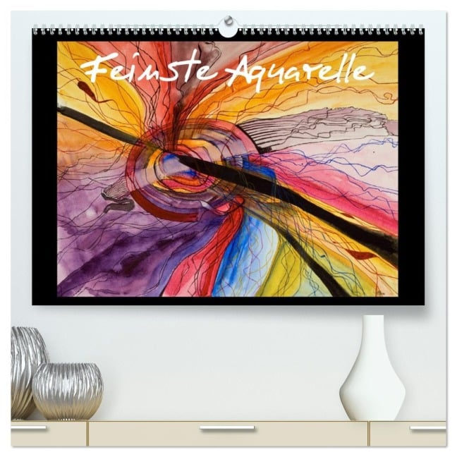 Feinste Aquarelle (hochwertiger Premium Wandkalender 2026 DIN A2 quer), Kunstdruck in Hochglanz - Ricarda Dämmrich