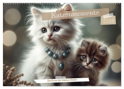 Cover-Bild zum Titel 'Katzenmomente (Wandkalender 2026 DIN A2 quer), CALVENDO Monatskalender' von 'Sual¿M Sual¿M'