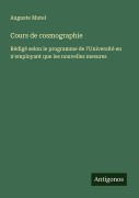 Cover-Bild zum Titel 'Cours de cosmographie' von 'Auguste Mutel'