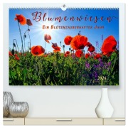 Cover-Bild zum Titel 'Blumenwiesen - ein blütenzauberhaftes Jahr (hochwertiger Premium Wandkalender 2026 DIN A2 quer), Kunstdruck in Hochglanz' von 'Peter Roder'