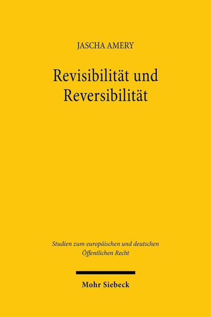 Revisibilität und Reversibilität - Jascha Amery