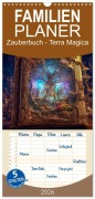 Familienplaner 2026 - Zauberbuch - Terra Magica mit 5 Spalten (Wandkalender, 21 x 45 cm) CALVENDO - Steffen Gierok-Latniak