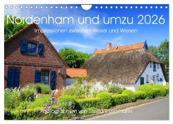 Cover-Bild zum Titel 'Nordenham und umzu 2026. Impressionen zwischen Weser und Wiesen (Wandkalender 2026 DIN A4 quer), CALVENDO Monatskalender' von 'Steffani Lehmann'
