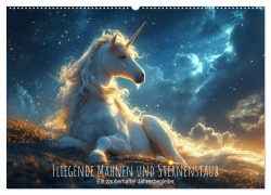 Fliegende Mähnen und Sternenstaub - Ein zauberhafter Jahresbegleiter (Wandkalender 2026 DIN A2 quer), CALVENDO Monatskalender - Artefacti Artefacti