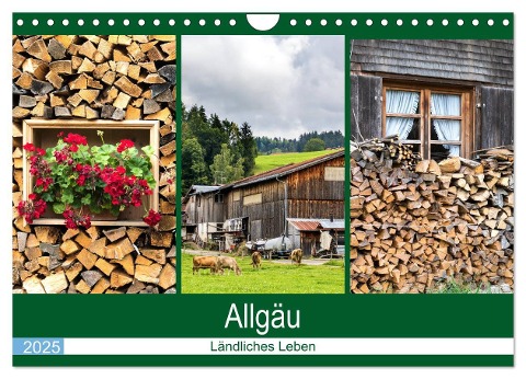 Allgäu - Landliches Leben (Wandkalender 2025 DIN A4 quer), CALVENDO Monatskalender - Brigitte Dürr