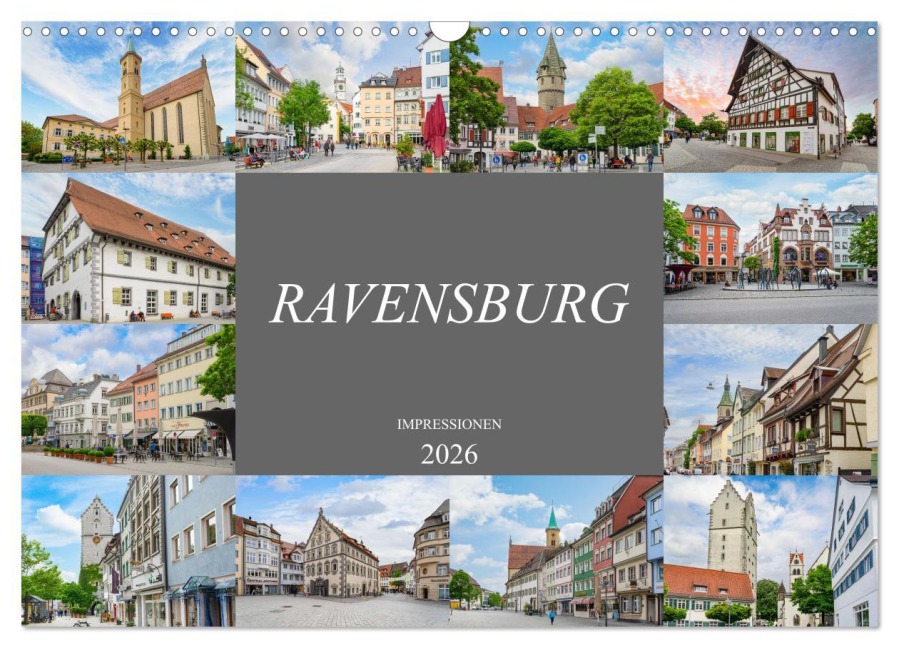 Ravensburg Impressionen (Wandkalender 2026 DIN A3 quer), CALVENDO Monatskalender - Dirk Meutzner