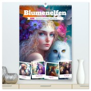 Cover-Bild zum Titel 'Blumenelfen. Mystische Lichtwesen voller Poesie (hochwertiger Premium Wandkalender 2026 DIN A2 hoch), Kunstdruck in Hochglanz' von 'Rose Hurley'