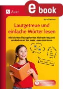 Cover-Bild zum Titel 'Lautgetreue und einfache Wörter lesen' von ''