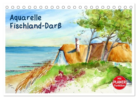 Aquarelle - Fischland-Darß (Tischkalender 2025 DIN A5 quer), CALVENDO Monatskalender - Brigitte Dürr