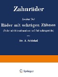 Cover-Bild zum Titel 'Zahnräder' von 'A. Schiebel'