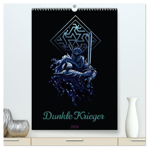 Dunkle Krieger (hochwertiger Premium Wandkalender 2024 DIN A2 hoch), Kunstdruck in Hochglanz - Luca Schmidt