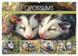Cover-Bild zum Titel 'Opossums. Faszinierende Beutelratten in Öloptik (Wandkalender 2026 DIN A2 quer), CALVENDO Monatskalender' von 'Rose Hurley'