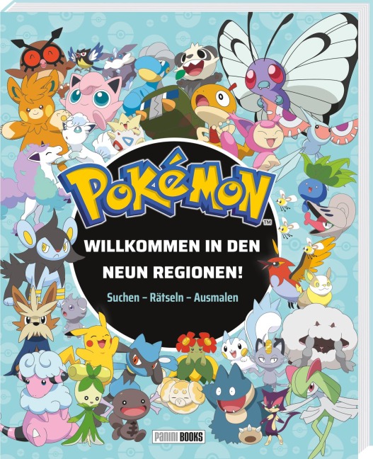 Pokémon: Willkommen in den neun Regionen! - Suchen - Rätseln - Ausmalen - Panini, Pokémon