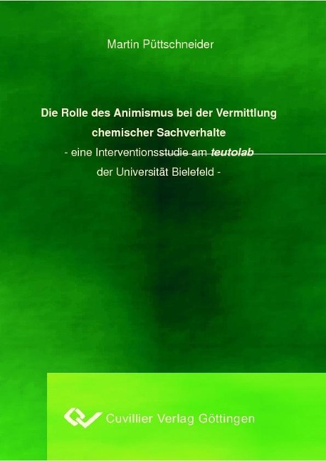 Die Rolle des Animismus bei der Vermittlung chemischer Sachverhalte - 