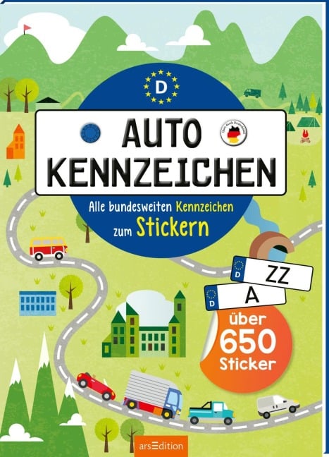Autokennzeichen - Alle bundesweiten Kennzeichen zum Stickern - Annette Maas