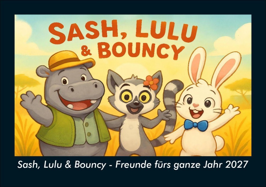 Sash, Lulu & Bouncy - Freunde fürs ganze Jahr 2027 Fotokalender DIN A5 - Tobias Schmitt, Kevin Heber