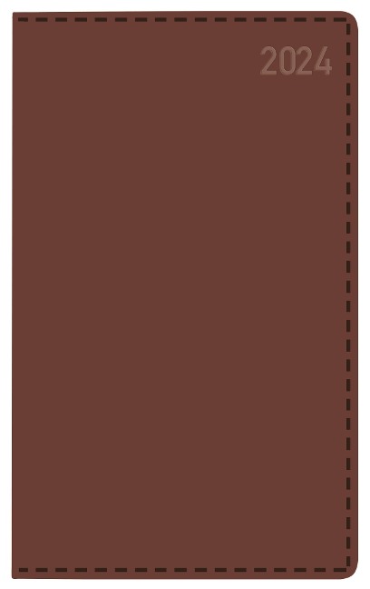 Buchkalender Daily Timer Compact Tizio braun 2024 -  Buchkalender Daily Timer Compact Tizio braun 2024 -