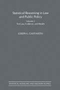 Cover-Bild zum Titel 'Statistical Reasoning in Law and Public Policy' von 'Joseph L. Gastwirth'