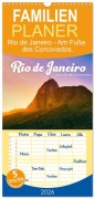 Familienplaner 2026 - Rio de Janeiro - Am Fuße des Corcovados. mit 5 Spalten (Wandkalender, 21 x 45 cm) CALVENDO - Sf Sf