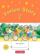 Cover-Bild zum Titel 'Ferien-Stars 2. Schuljahr - Übungsheft' von 'Jasmin Brune, Marion Lugauer, Sabine Schwarz, Stefanie Gleixner-Weyrauch, Daniela Elsner'