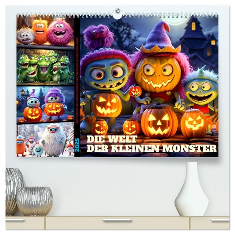 Die Welt der kleinen Monster (hochwertiger Premium Wandkalender 2025 DIN A2 quer), Kunstdruck in Hochglanz - Dirk Meutzner
