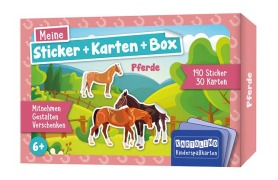 Cover-Bild zum Titel 'Meine Sticker + Karten + Box - Pferde' von 'Isabel Martins'