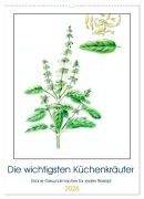 Cover-Bild zum Titel 'Die wichtigsten Küchenkräuter (Wandkalender 2026 DIN A2 hoch), CALVENDO Monatskalender' von 'dieKLEINERT. de dieKLEINERT. de'