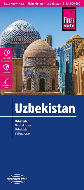 Reise Know-How Landkarte Usbekistan / Uzbekistan (1:1.000.000) - 