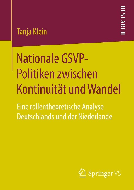 Nationale GSVP-Politiken zwischen Kontinuität und Wandel - Tanja Klein