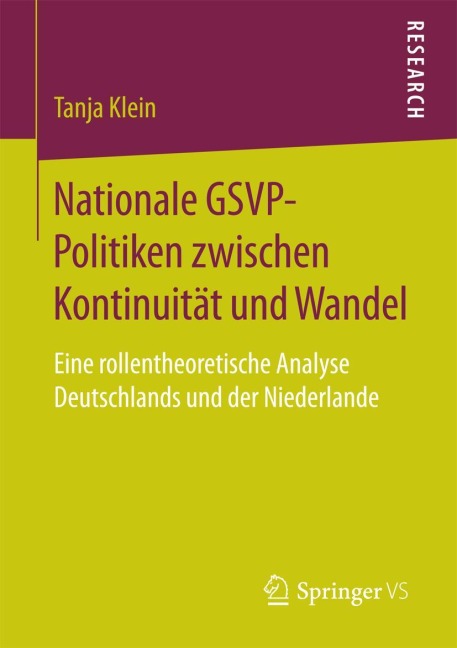 Nationale GSVP-Politiken zwischen Kontinuität und Wandel - Tanja Klein