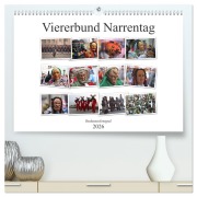 Cover-Bild zum Titel 'Narrentag Viererbund 2026 (hochwertiger Premium Wandkalender 2026 DIN A2 quer), Kunstdruck in Hochglanz' von 'Bodenseefotograf Bodenseefotograf'
