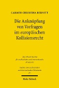Cover-Bild zum Titel 'Die Anknüpfung von Vorfragen im europäischen Kollisionsrecht' von 'Carmen Christina Bernitt'