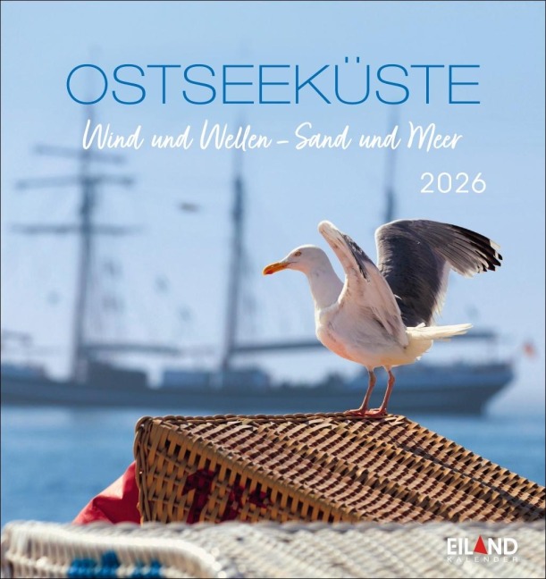 Ostseeküste Postkartenkalender 2026 - Wind und Wellen - Sand und Meer - 